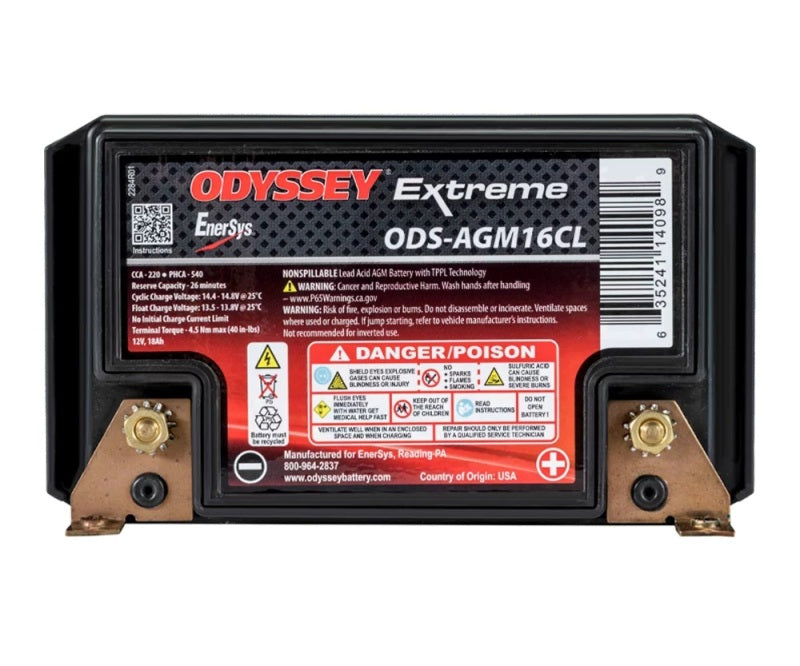 Odyssey Battery ODS-AGM16CL Powersport Extreme AGM Battery (PC625) - User 1