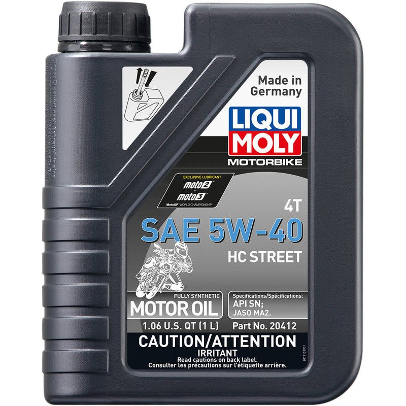 LIQUI MOLY 3601-0684 20412 4T HC Street Engine Oil HC Street Oil - 5W-40 - 1L