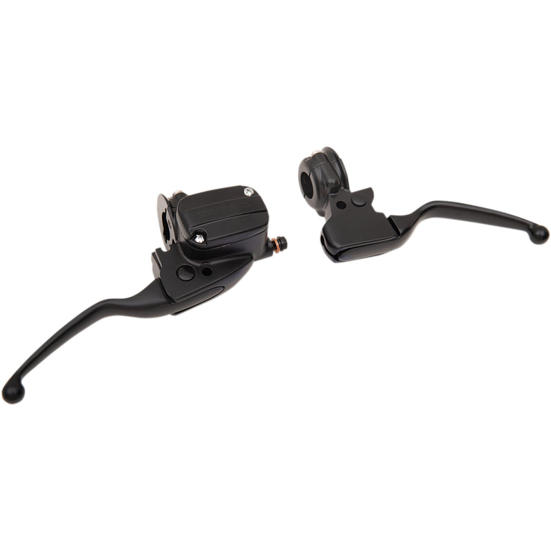 Drag Specialties Handlebar Control Kit — Hydraulic Mechanical 15 Mm Master Cylinder Black For Harley Touring 2008-2016