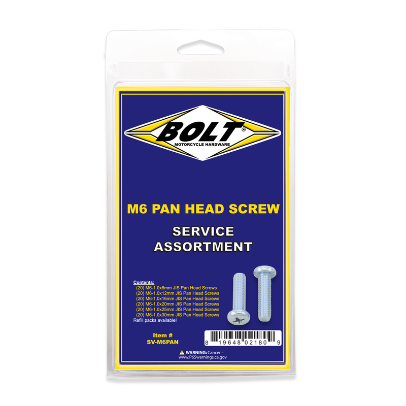 Bolt 022-31600 SV-M6PAN M6 PAN HEAD PHILLIPS ASSORTMENT 120 PIECE KIT