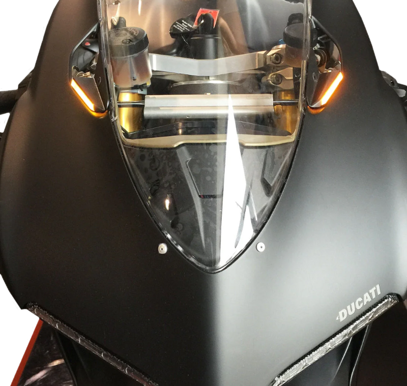 New Rage Cycles Mirror Block OFF Turn Signals DUC - 899-MBO Ducati 899 Panigale 2014-2015