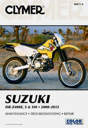 Clymer Repair Manual Suzuki DRZ400E S SM - CM4774 Suzuki 400E / 400S / 400SM 2000-2009