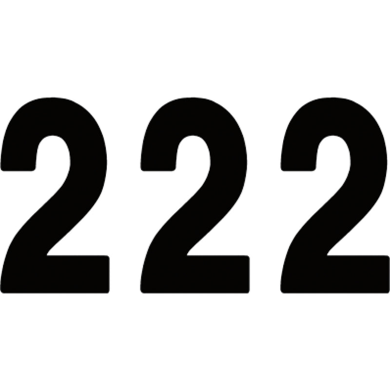 FACTORY EFFEX FX04-2572 04-2572 Pro Numbers Mini Pro Number 2 - Black - 4"