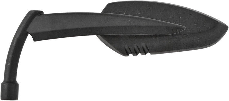 Harddrive Mirror Apache W Knife Stem Matte Black Left - 18-504L For Harley Motorcycles 1970-2018