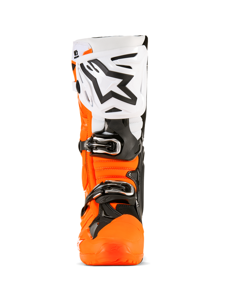 Alpinestars 482-0003908 2010025-4512-8 TECH 10 ENDURO BOOTS ORANGE FLUO/BLACK/WHITE 8