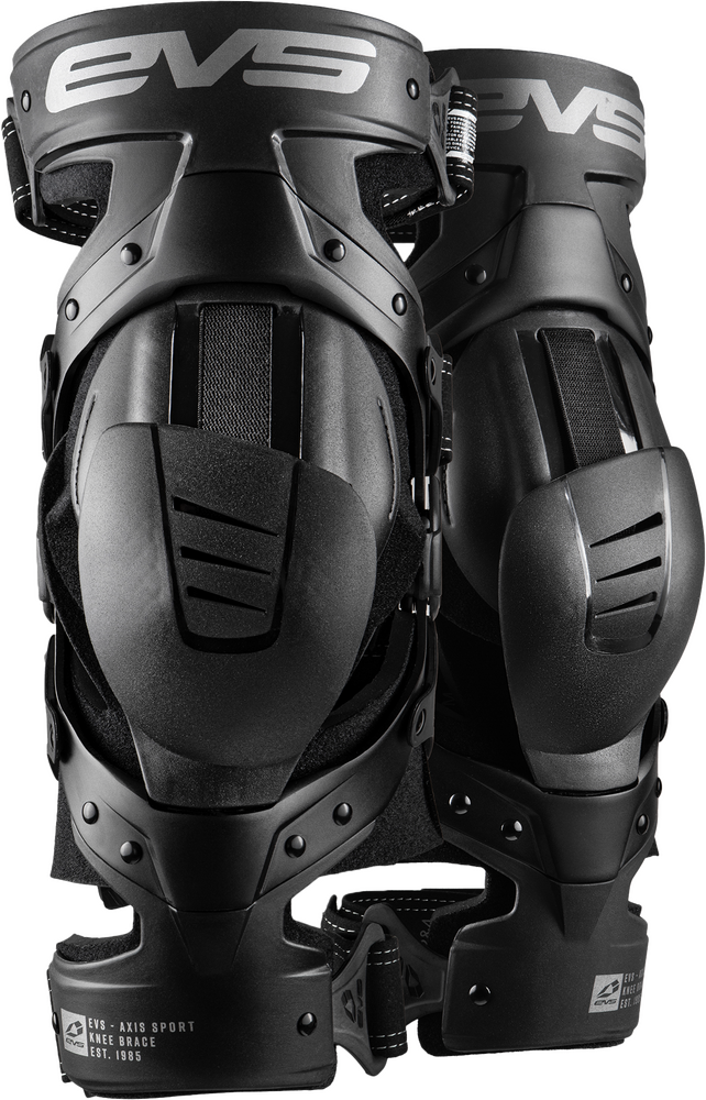 Evs 663-1187X AXISS-BK/GY-XP AXIS SPORT KNEE BRACE PAIR BLACK/BLACK/GREY XL