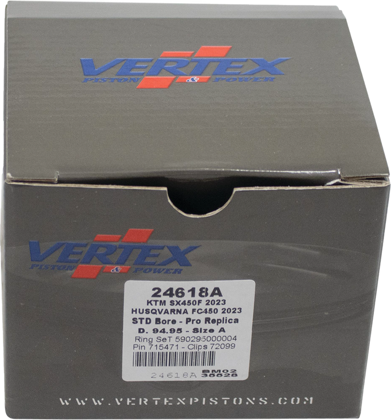 Vertex Forged Replica Piston Kit - 24618A For KTM 450 / SX-F 450 2023-2024 | Husqvarna FC 450 2023-2024