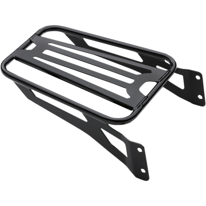 COBRA 1510-0416 602-3502B Luggage Rack for Cobra Detachable Backrest - Sissy Bar Luggage Rack - Black - Tubular
