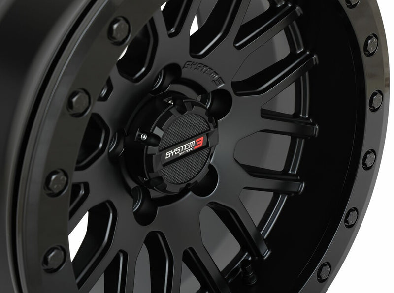 System 3 SB9 Wheel 15X9 5+4 (+10MM) 5/4.5 Matte Black - 15S3-9544 Polaris RZR / Xpedition 2022-2024