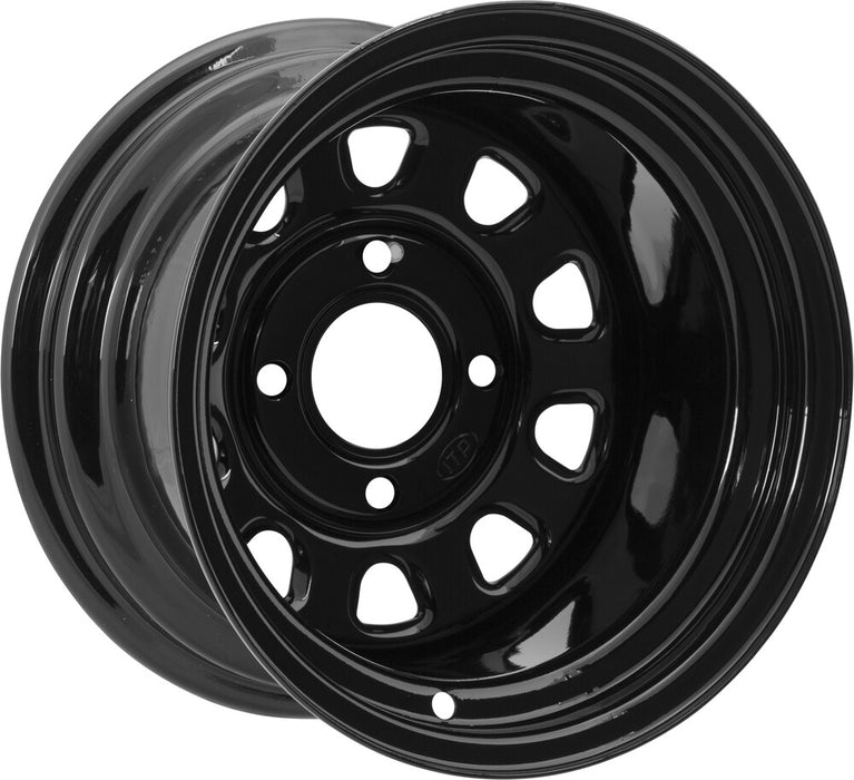 Itp 57-9207 1222857014B DELTA STEEL WHEEL 12X7 4/156 4+3 BLACK 12MM
