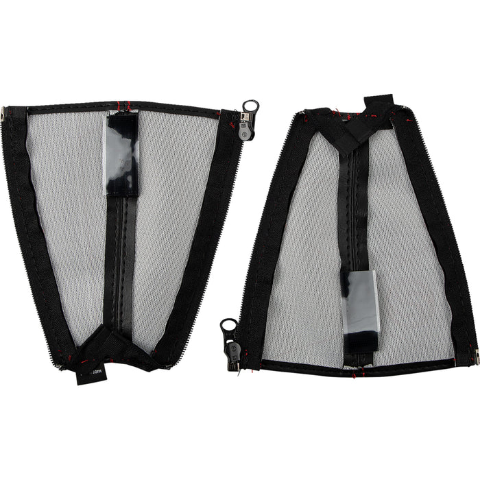 SHOW CHROME 0521-2031 H44-5RED Kaliber Seat Belt Covers Seat Belt Covers - Black w/ Red Stitching