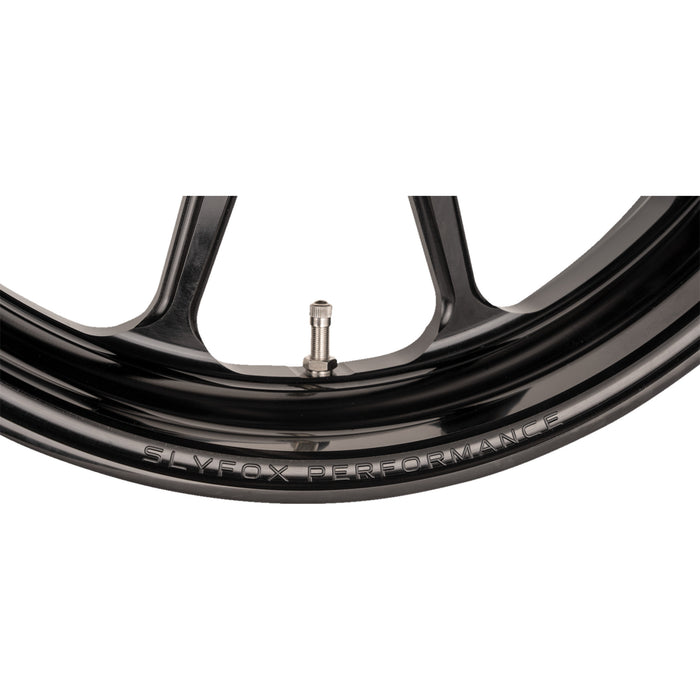 SLYFOX 0201-2429 12047706RSLYAPB Track Pro Wheel - Front - Dual Disc/with ABS - Black - 17x3.5