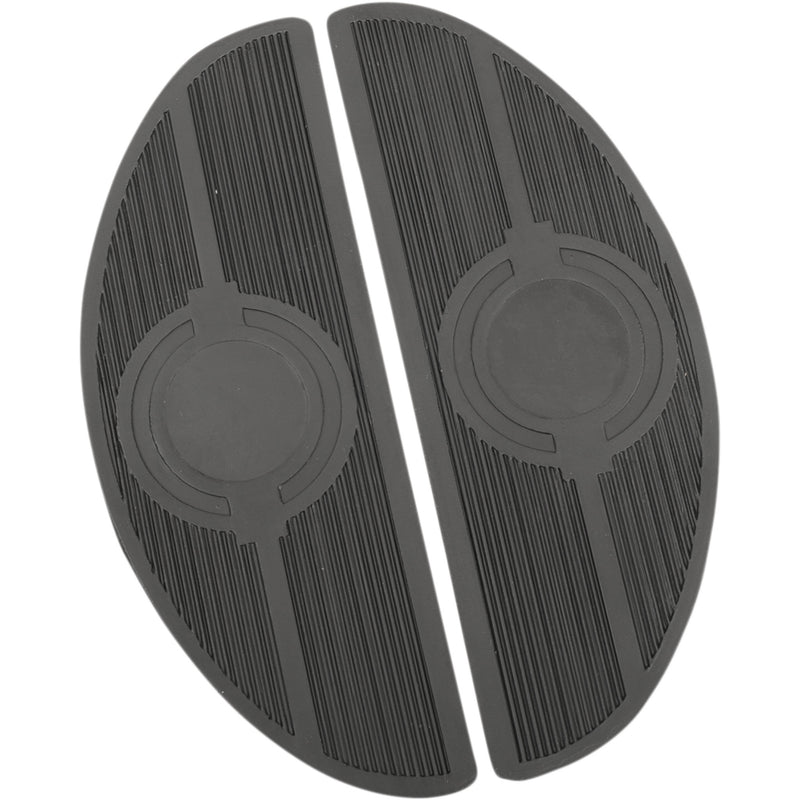 DRAG SPECIALTIES DS-254401 Floorboards For FL and FLST-Panhead Replacement Floorboard Rubber - Half-Moon
