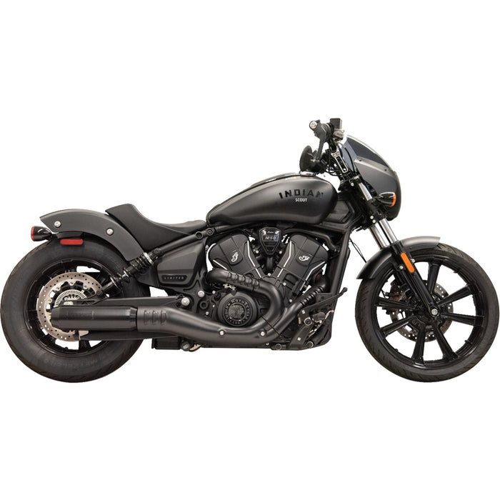 BASSANI XHAUST 1811-4938 8S37B 4" Slip-On Muffler with Billet End Cap black - scout