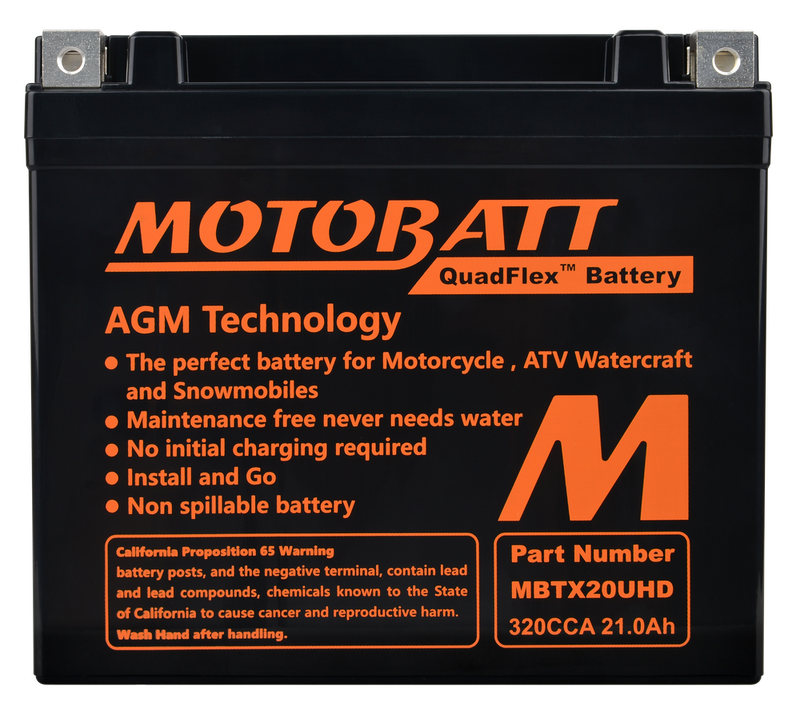 Motobatt 491-1001 MBTX20U(HD) BATTERY MBTX20U(HD) SEALED FACTORY ACTIVATED