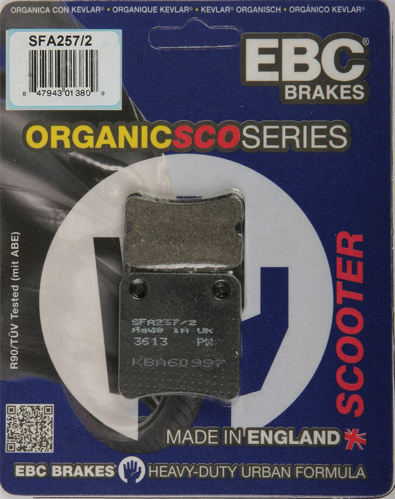 Ebc Brake Pads Organic - SFA257/2 Aprilia Mana 850 2008-2012