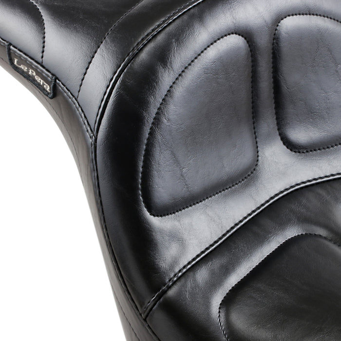 LE PERA 0802-0547 LK-910DL Maverick Daddy Long Legs Seat - Black - Stitched - FL/FX '06-'17