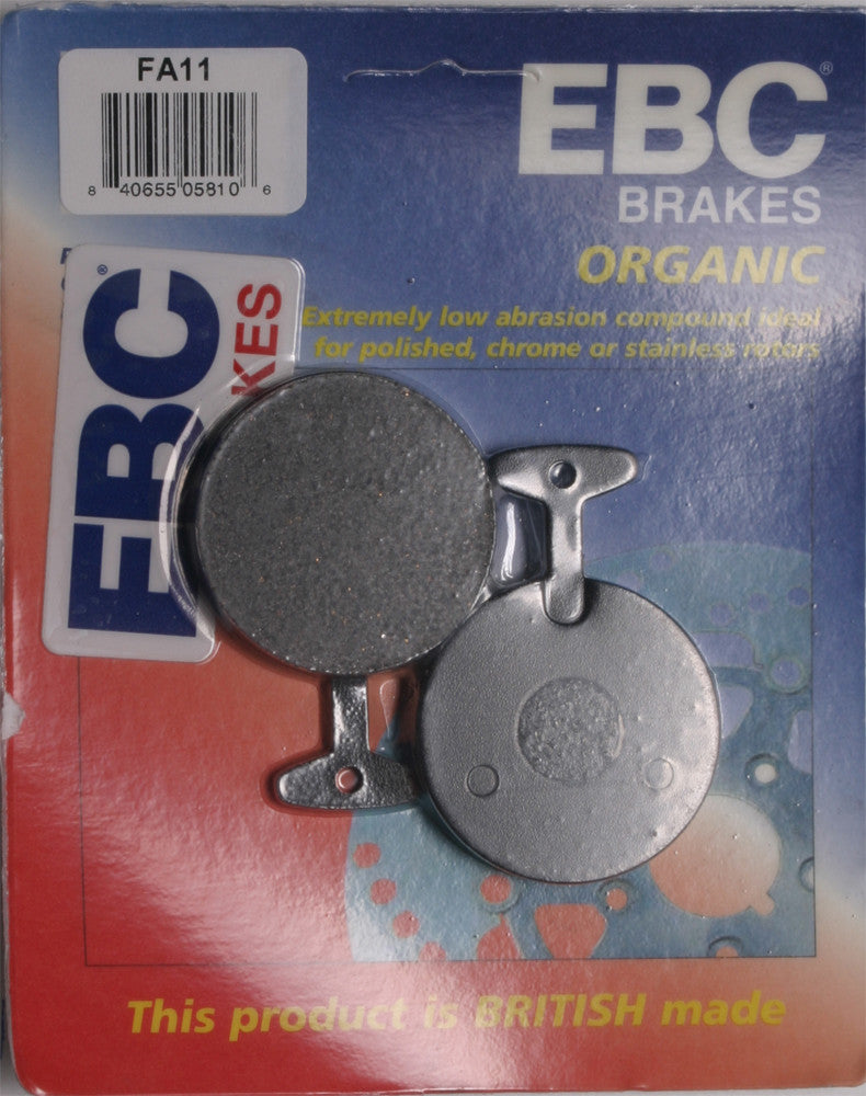 EBC Brake Pads Organic - FA11 Yamaha Motorcycles 1972-1978