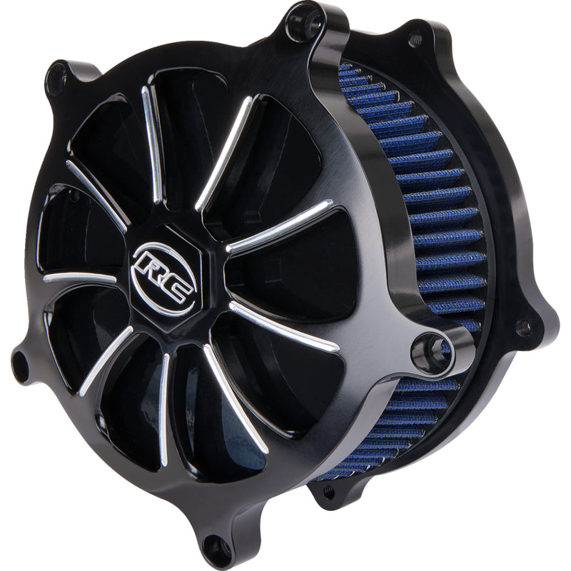 Rc Components Airstrike Revolt Air Cleaner - AB-09B-124E For Harley Motorcycles 2017-2024