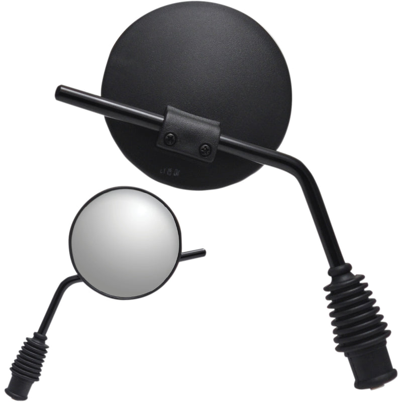 PARTS UNLIMITED 0640-0969 Dual Sport Mirror Mirror - Side View - Dual Sport - Yamaha - Reverse Thread - Right - Black