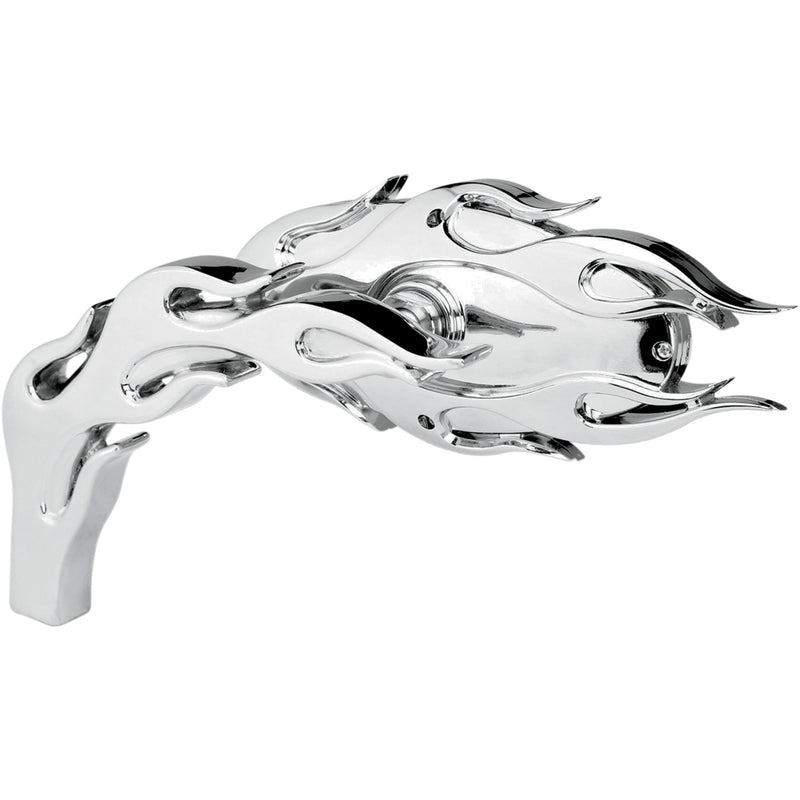 ARLEN NESS 0640-0592 13-071 Micro-Mirror - Flamed - Side View - Oval - Chrome - Right