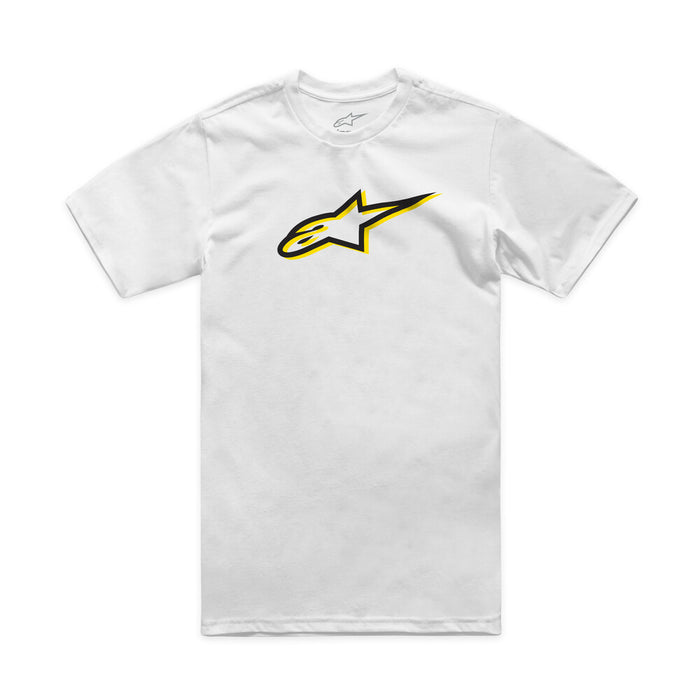 Alpinestars 482-76292L 1214-73104-2010-L AGELESS SHADOW CSF TEE WHITE/BLACK LG