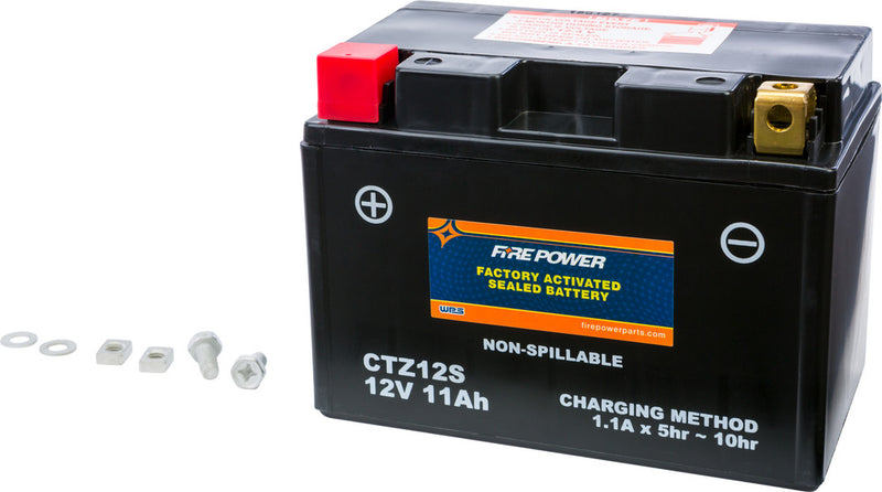 Fire Power Battery Sealed Factory Activated - CTZ12S For Honda Motorcycles 2000-2017 | BMW S1000RR 2009-2011