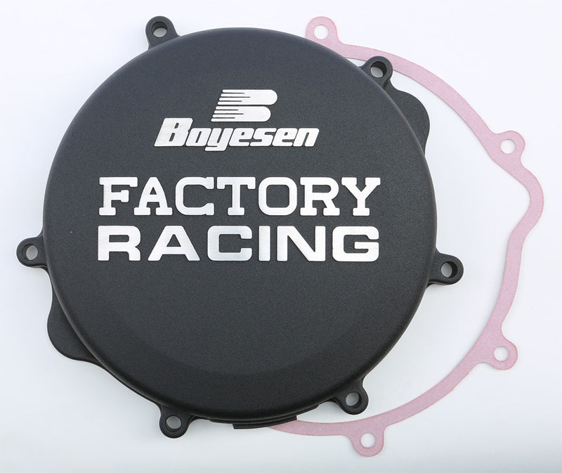 Boyesen Factory Racing Clutch Cover Black - CC-22B Suzuki RM 250 1996-2008