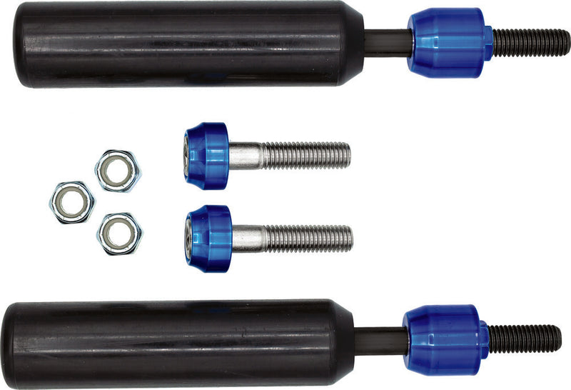 Santoro Fabworx SF50001 Shock Mount Sliders Black Dyna For Harley Motorcycles 2009-2017