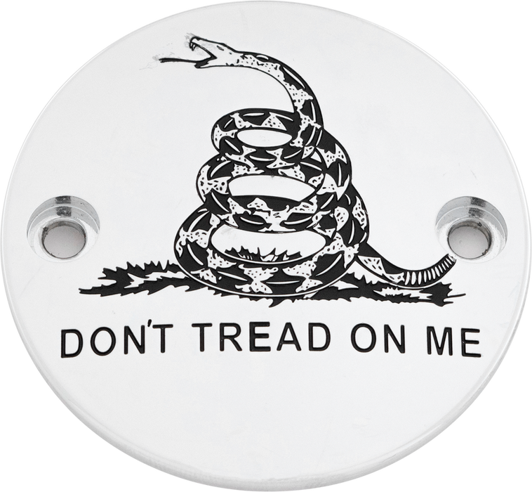 Custom Engraving 563-05156 PATR08-63 M8 TIMER COVER DON'T TREAD CHROME