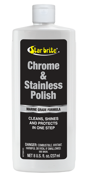 Star Brite 57-1190 082708 CHROME & STAINLESS POLISH 8 OZ 12/CASE