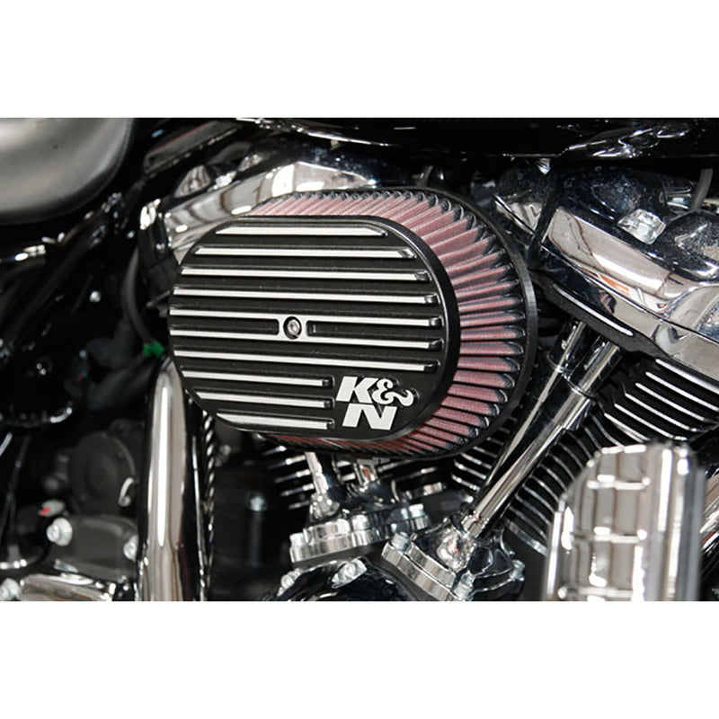 K & N Street Metal Side Draft Intake System - RK-3956 For Harley Motorcycles 2017-2023