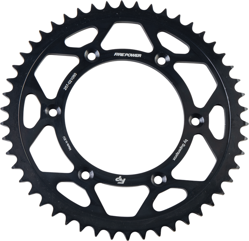 Fire Power 257-021050 FPS-210-50-BLK REAR SPROCKET STEEL 50T BLK