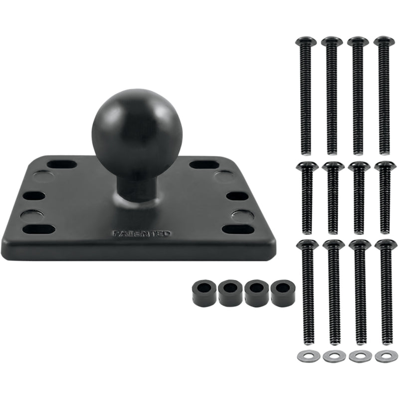 RAM Mounts Brake Clutch Reservoir Cover Mount Base With 1" Ball Square - RAM-B-345
