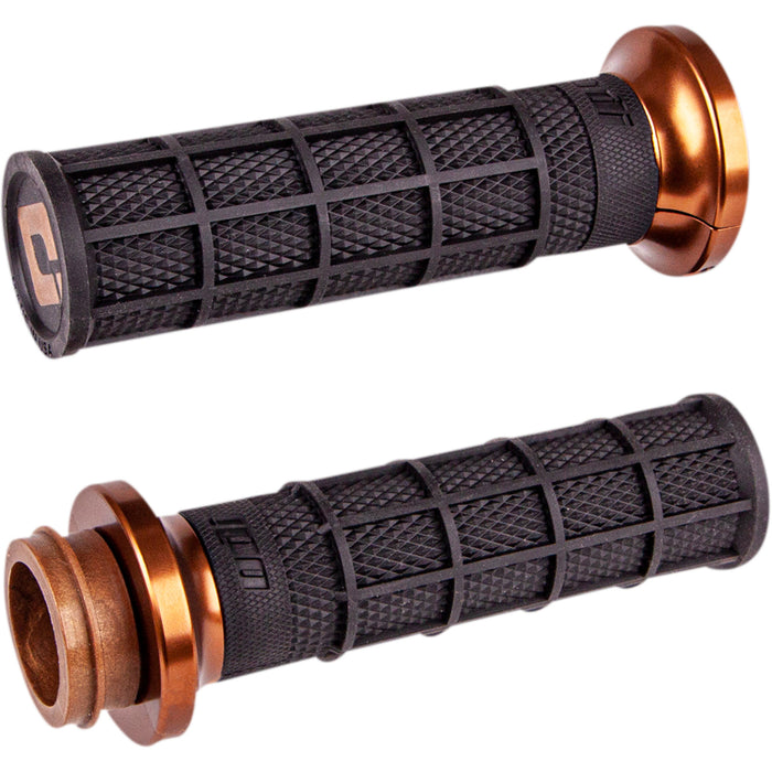 ODI 0630-2693 V31HCW-BZ-Z Harley Hart-Luck Signature V-Twin Lock-On™ Grips - Cable - Black/Bronze