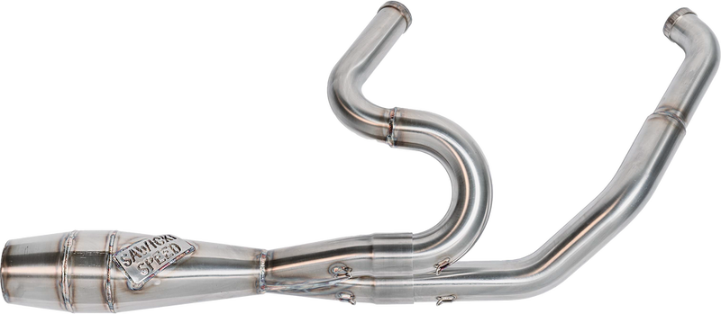 Sawicki 2IN1 M8 FLT Shorty Cannon Brushed SS - 930-01220 For Harley Motorcycles 2017-2026