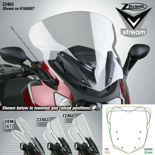 ZTechnik Vstream Windscreen Touring Clear - Z2463 BMW 1600 2011-2024