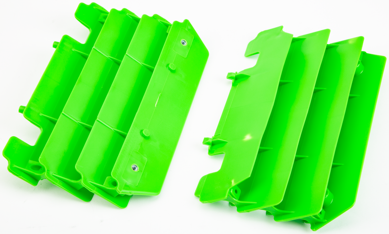 Polisport Radiator Louvers Green 05 - 8472400002 Kawasaki KX 125 / KX 250 1997-2009