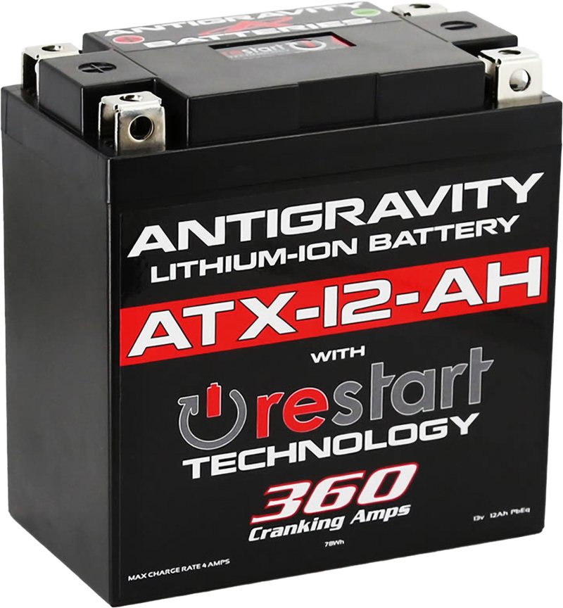 Antigravity 58-7009 AG-ATX12-AH-RS LITHIUM BATTERY ATX12-AH-RS 360 CA
