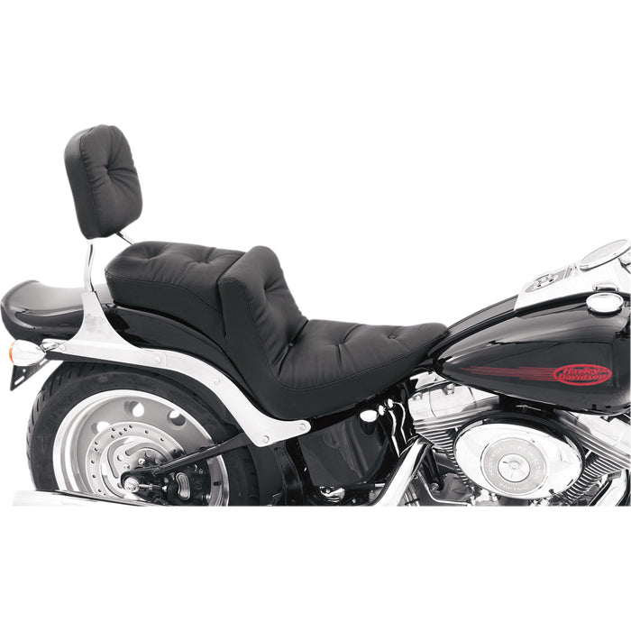 MUSTANG 0802-0464 76390 Regal Duke Pillow 2-Up Seat - Regal Wide Seat - FXST '06-'10