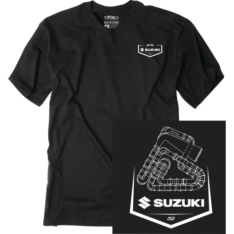 FACTORY EFFEX Track T-Shirt Suzuki - Black