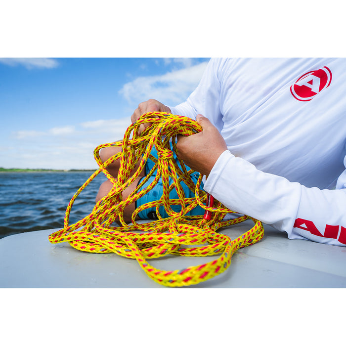 AIRHEAD SPORTS GROUP 4808-0047 AHTR-02S Reflective 2 Rider Safety Tow Rope Rope - Tow - Reflective Yellow - 2 Rider - 60'