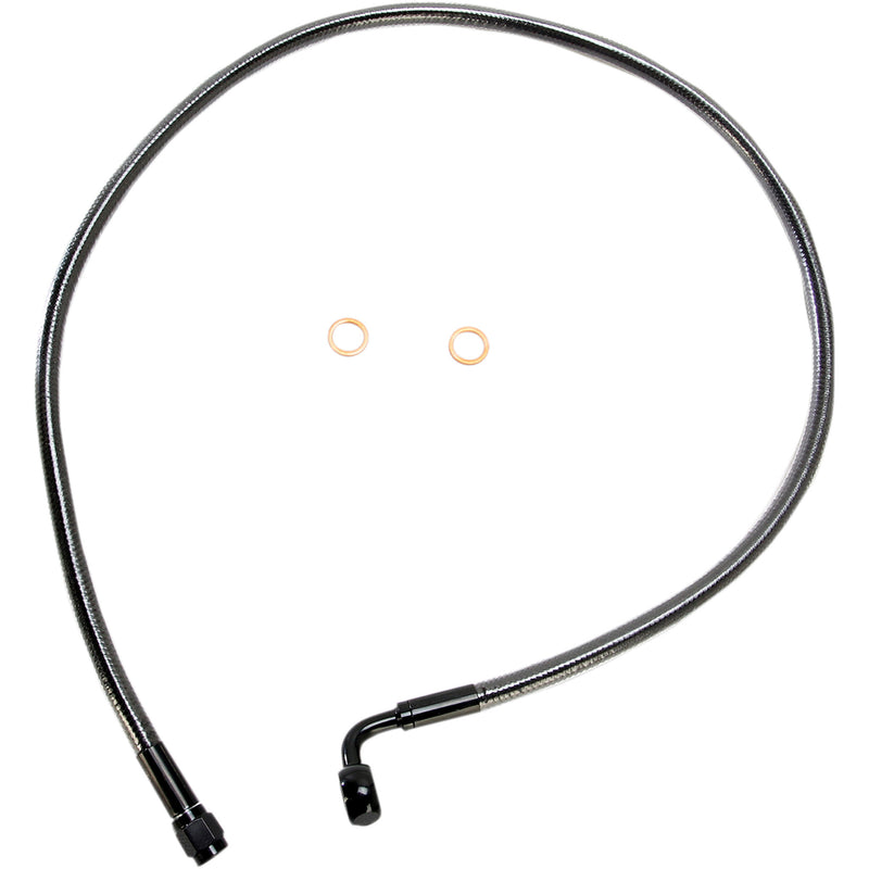 MAGNUM SHIELDING 1741-4094 AS47232 Alternate Length Designer Series ABS-Specific Front Brake Line Kit - 10 mm-90° - 32" - Black Pearl