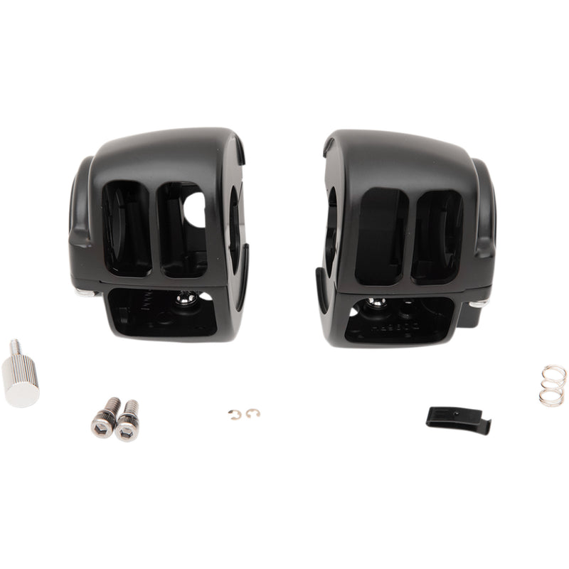 Drag Specialties Handlebar Switch Housing Kit Matte Black For Harley Touring 1996-2007