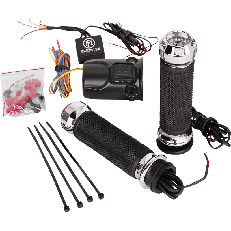 Performance Machine (pm) Apex Grips - 0063-2095-CH For Harley Road Glide 2015-2022