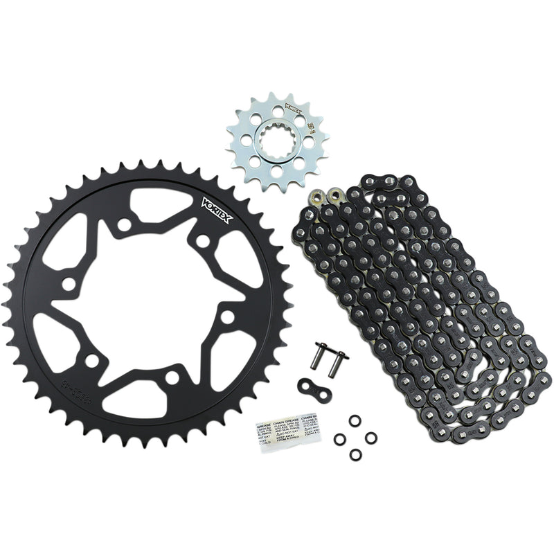 VORTEX 1230-1175 CK6453 OES Original Equipment Steel Chain Kit Chain Kit - Black - Yamaha - FZ-09