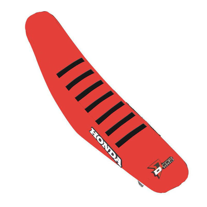 D'cor Visuals D-Cor Seat Cover RED With Black Ribs - 30-10-505 Honda CRF450R / CRF450RX / CRF250R 2021-2025