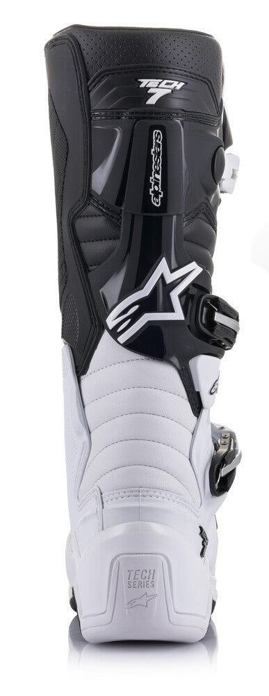 Alpinestars 482-22510 2012014-21-10 TECH 7 BOOTS WHITE/BLACK SZ 10