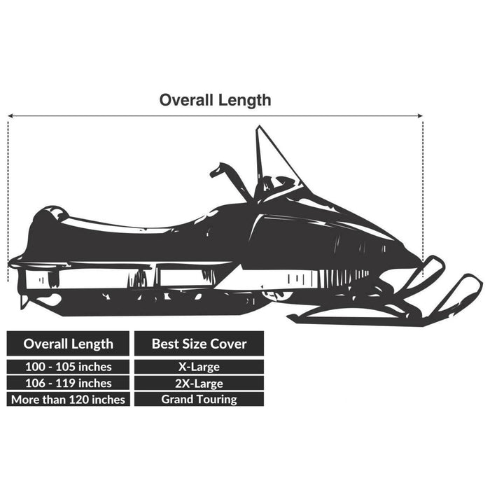 GEARS CANADA 4003-0141 300188-1-XL Trailerable Touring Snowmobile Cover Snowmobile Cover - XL