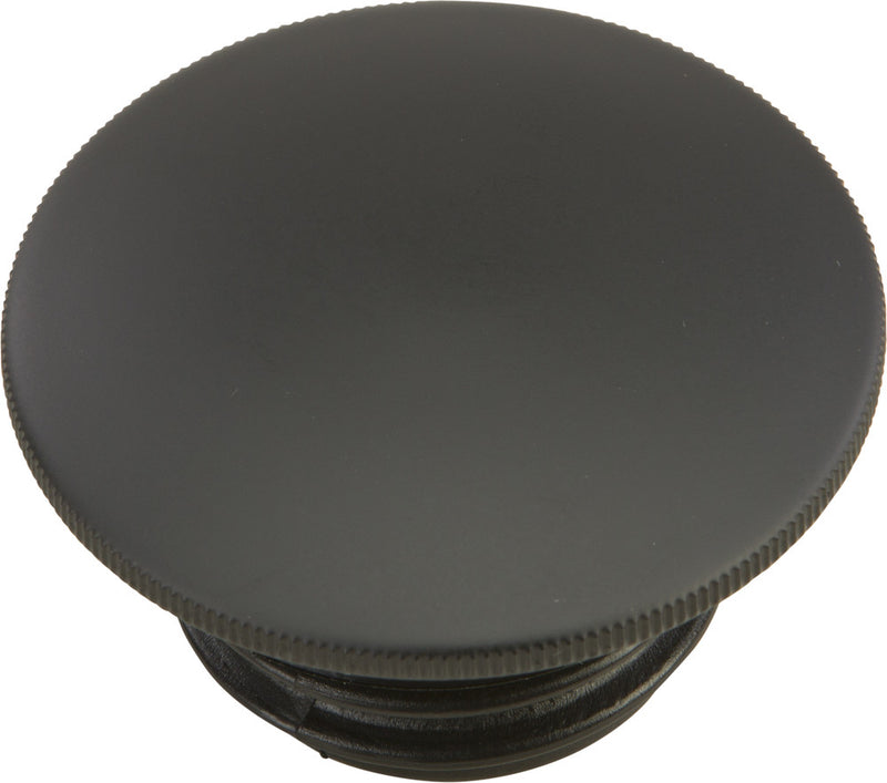 Harddrive GAS CAP Screw-IN Smooth Vented Matte Black ` - 012572 For Harley Motorcycles 1996-2021
